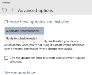 Prior versions of Windows would let you opt out of update notifications, or defer updates until later. Windows 10 takes away those choices.