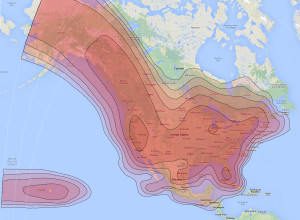 iDirect Satelitte coverage map