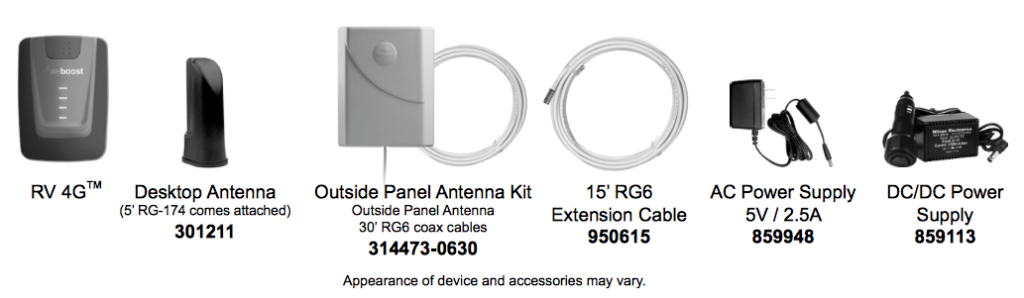 What's included in the box - same main components as the Home 4G. 