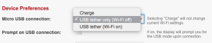 New in 2.5: Being able to keep WiFi active while USB tethering eliminates one of our original complaints about the 6620L.