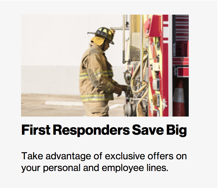 Verizon Now Offering First Responders Discounts and Priority on