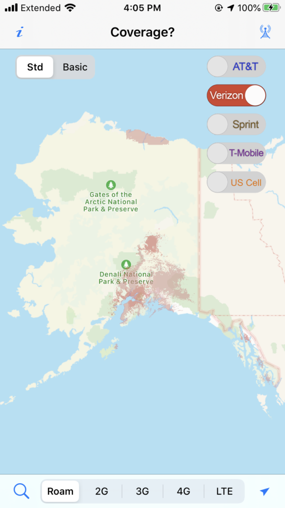 Verizon Coverage In Alaska Map - Map