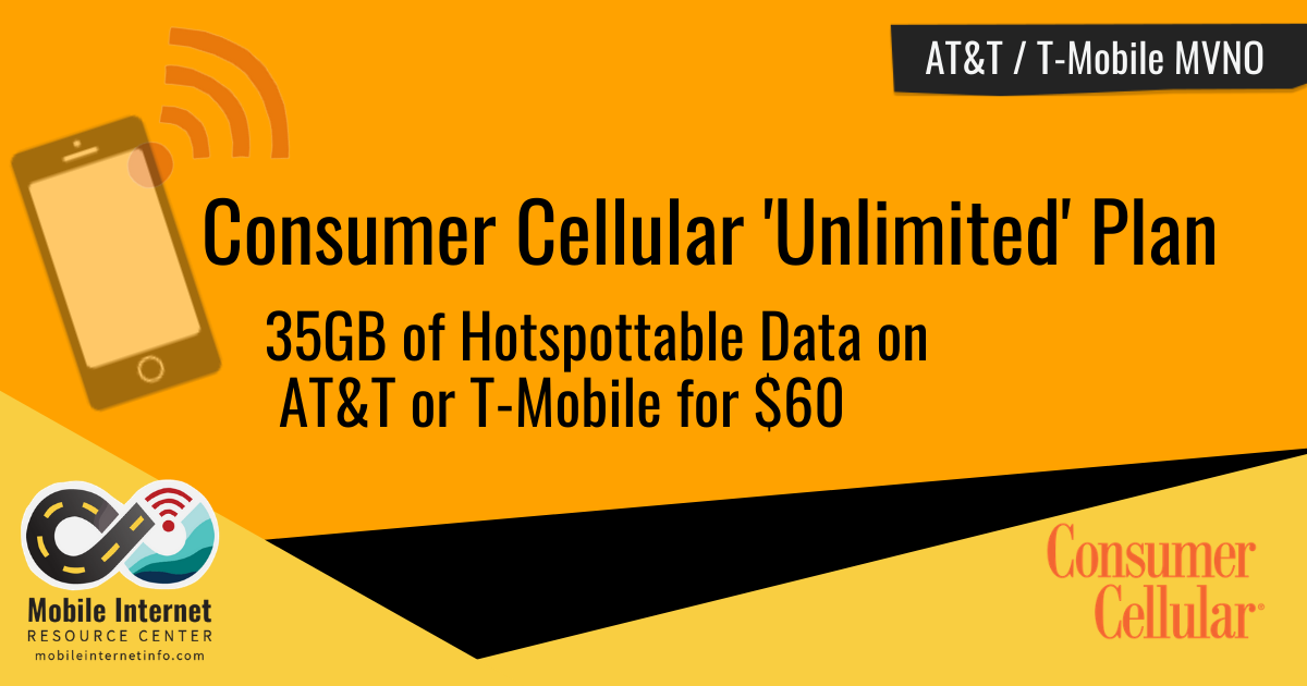 Consumer Cellular Offers New 'Unlimited' Plan With Mobile Hotspot