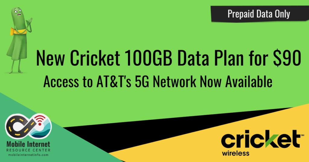 Cricket Wireless Introduces 100GB Simply Data Plan for 90/mo for