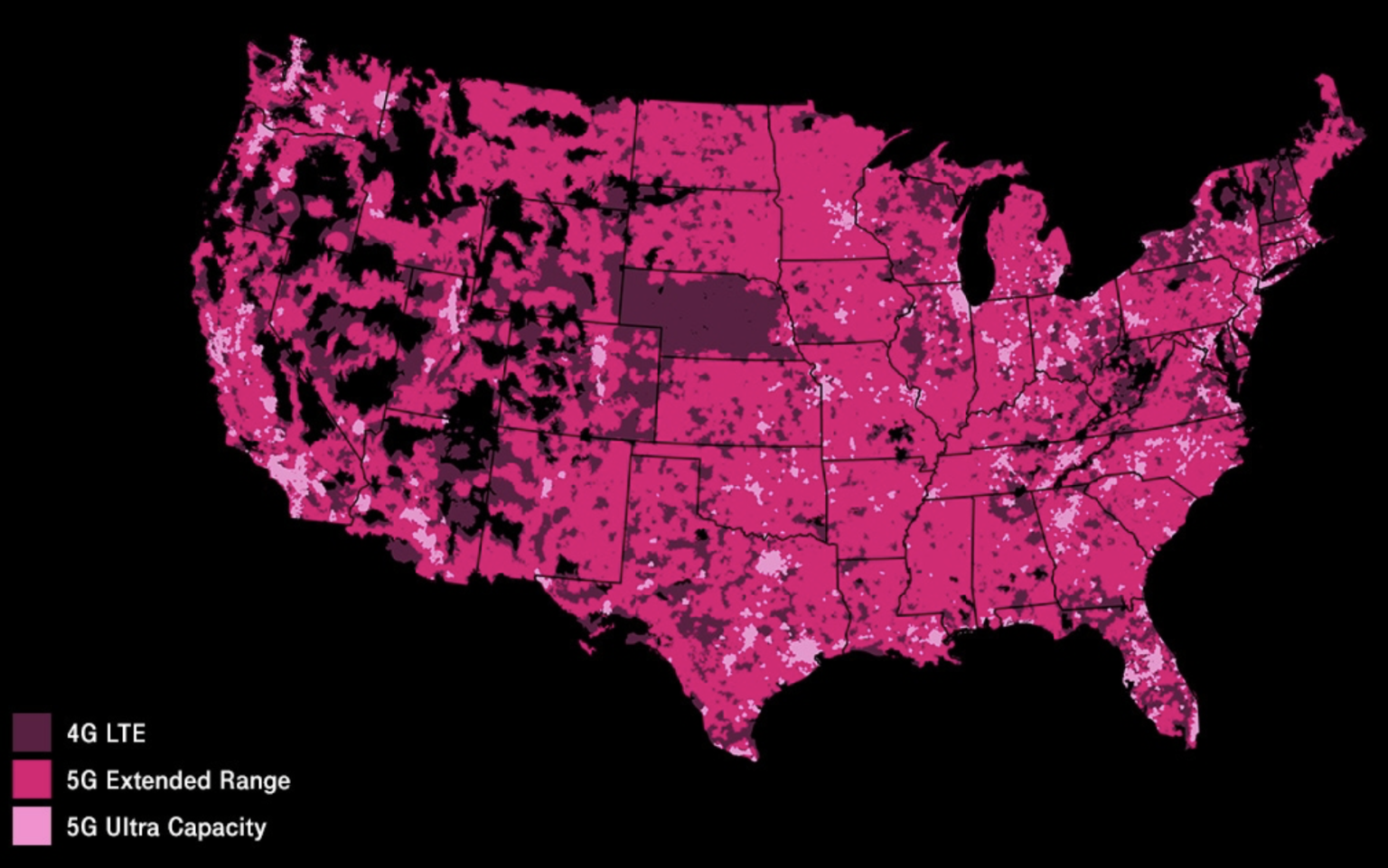 5g в Америке покрытие. T mobile coverage Map. What is that t-mobile in USA.