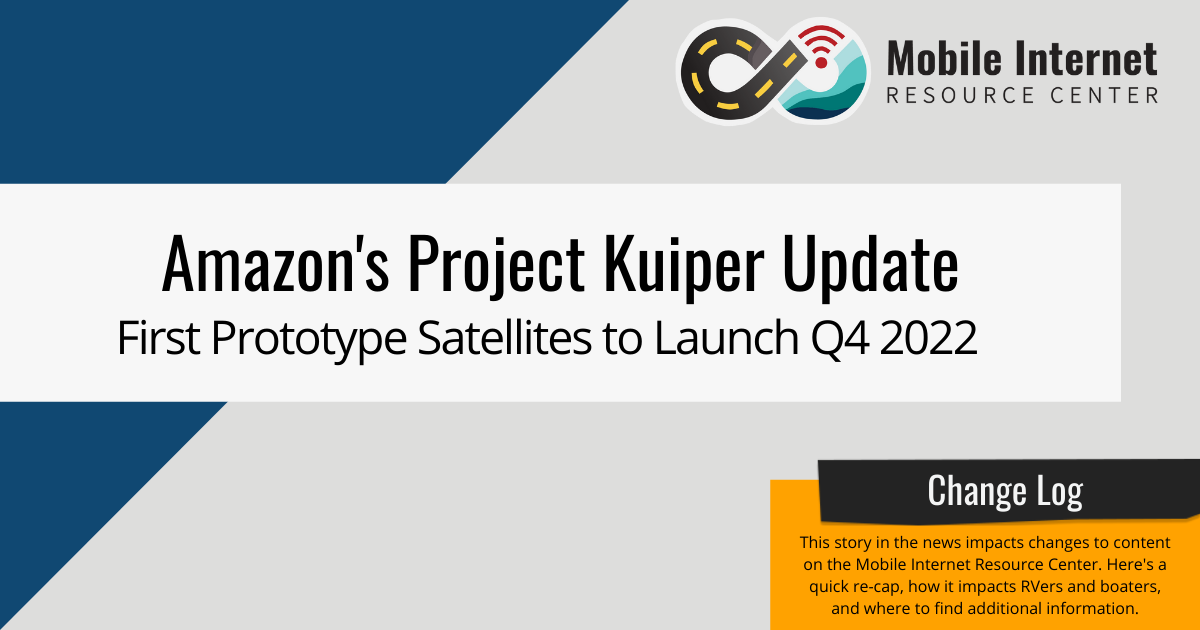 launches Project Kuiper satellite internet prototypes