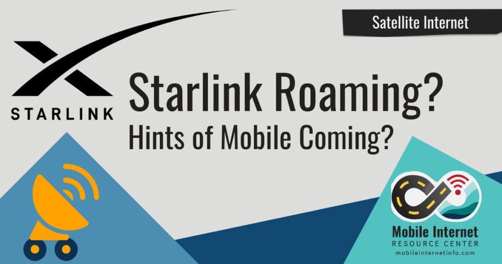 Is SpaceX Experimenting With Starlink Roaming? - Mobile Internet ...