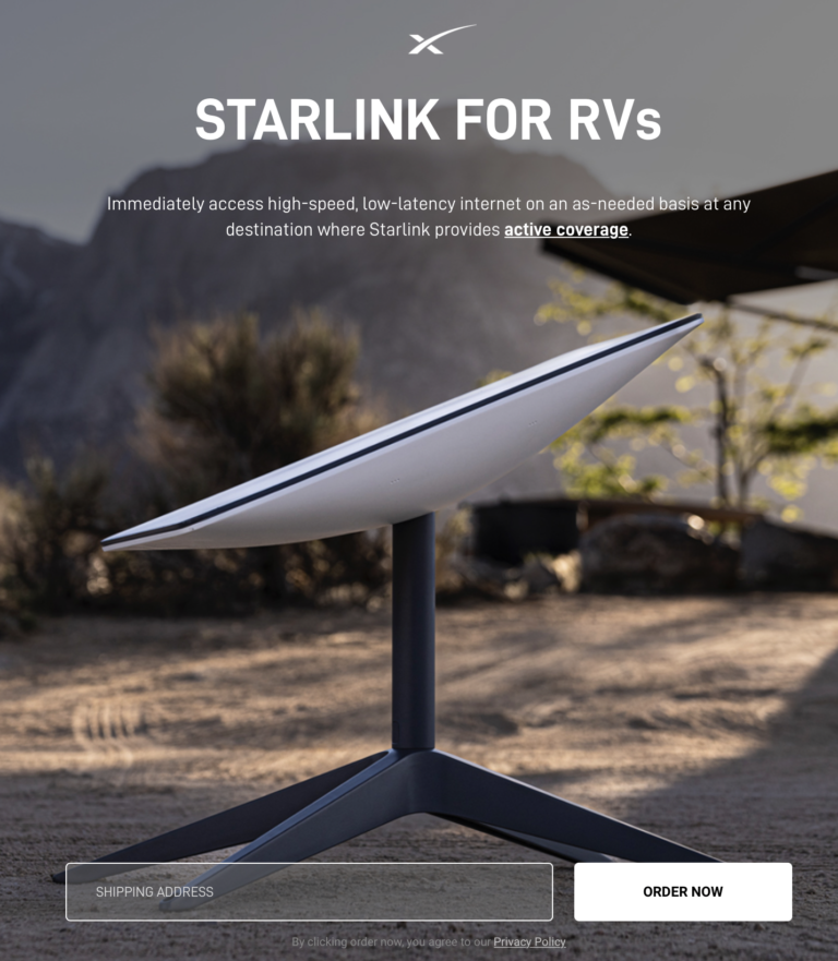 SpaceX Launches Official "Starlink For RVs" - Deprioritized Service