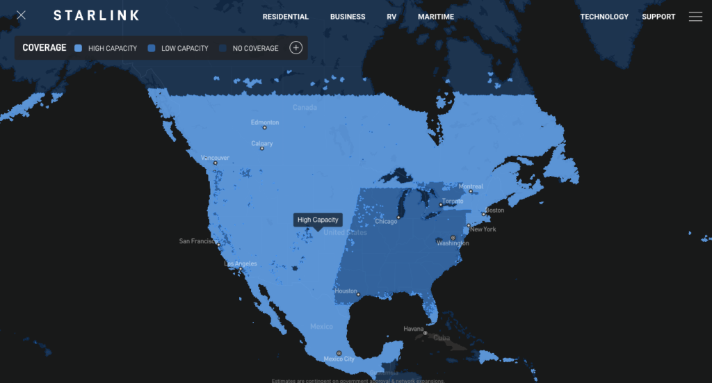 Starlink Satellite Internet for Mobile RV and Boat Use - Mobile