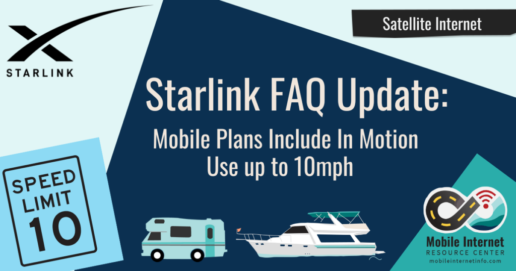 Starlink FAQ Update - Mobile Plans Now Officially Support In Motion ...