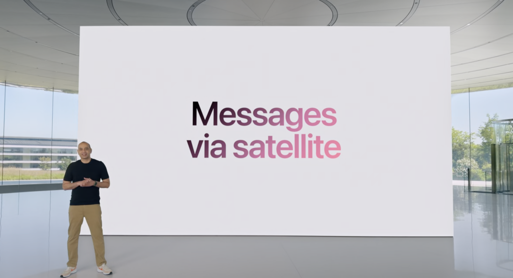 apple messages via satellite