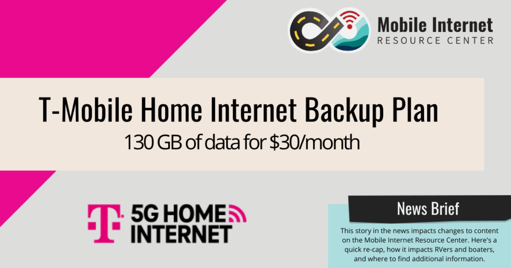 T-Mobile Home Internet Backup Plan - 130GB for $30/month - Mobile ...