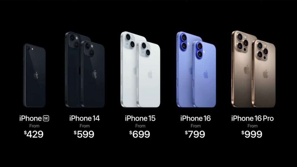 iphone 16 lineup pricing