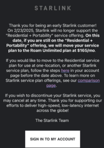 starlink portability plan ends