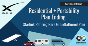 news header starlink ending residential plus portability grandfathered plan